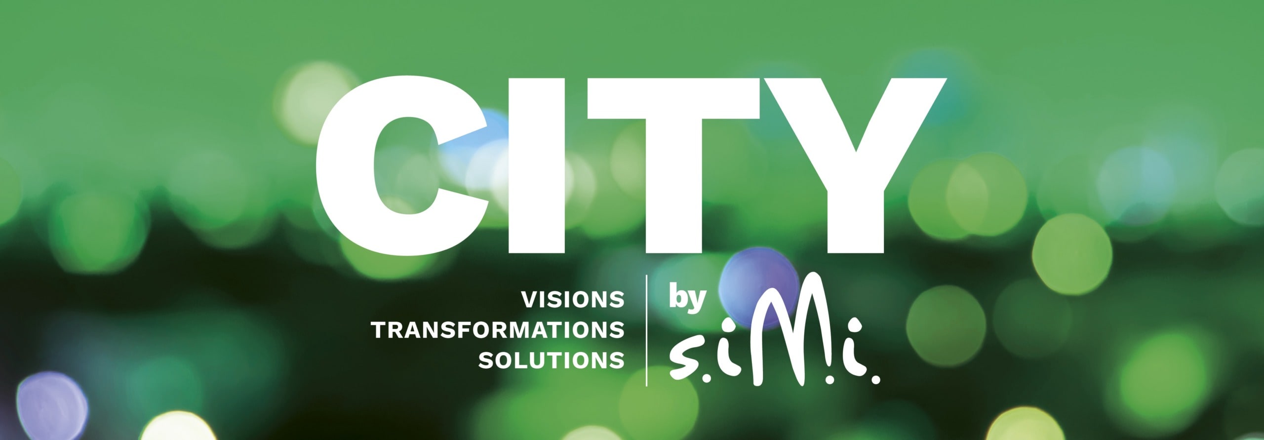 Bannière affiche verte SIMI City